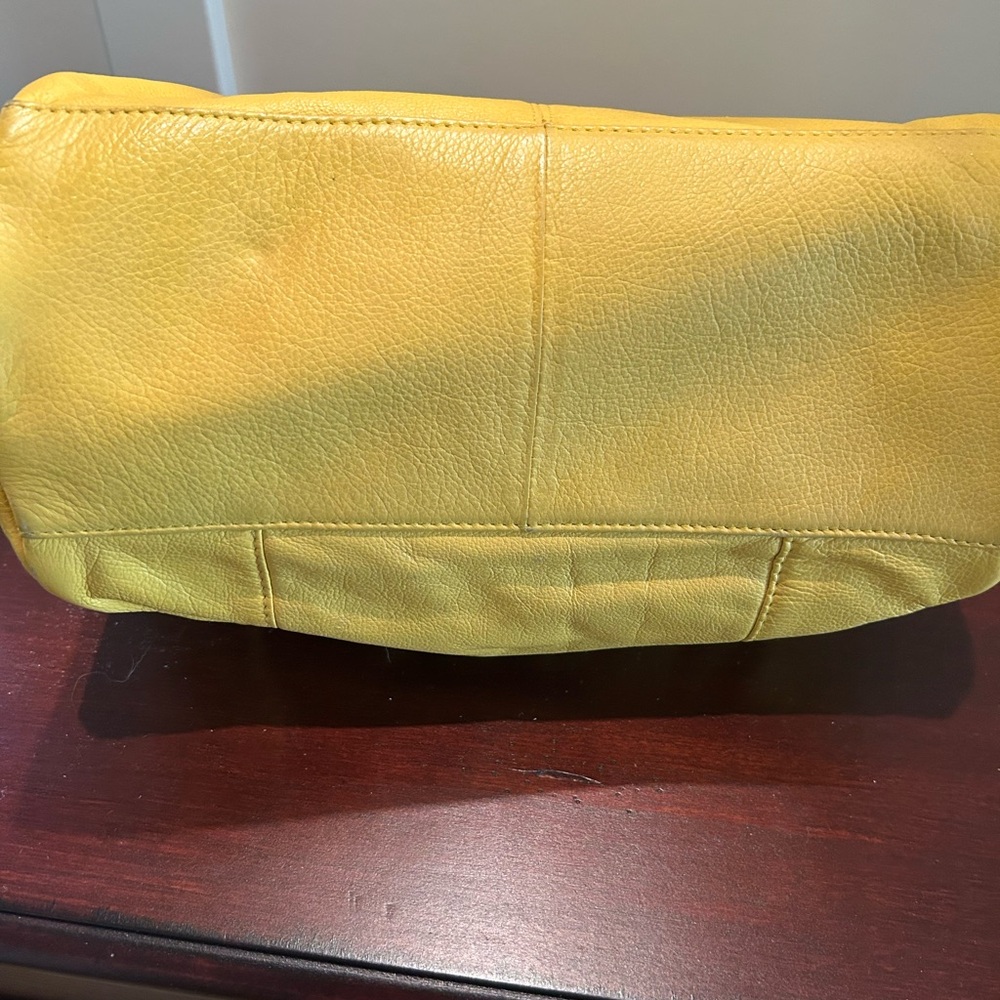 Yellow Leather Handbag - Picture 12 of 13